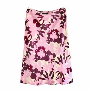 Banana Republic Silk Floral Prints Skirt